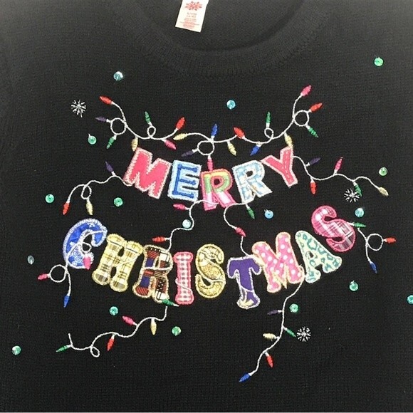 Merry Christmas Holiday Sweater - Picture 3 of 6